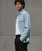 Light blue unisex jeans shirt by NAS Trends