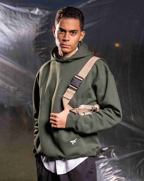 Olive unisex oversized hoodie – Cut Loose by NAS Trends