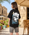 Black girls' oversized T-shirt – Cairo by NAS Trends