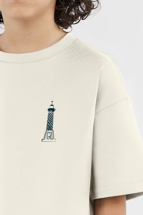 Abo El Hol Boys Oversized SS T-Shirt - Off White