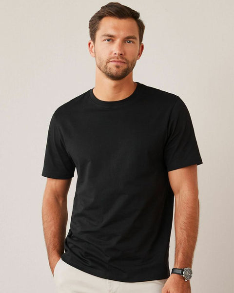 Black unisex T-shirt – Basic Slitted by NAS Trends