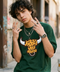 Green men's oversized T-shirt – Say Bull by NAS Trends