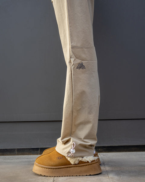 Basic Women Soft Pants - Beige