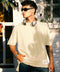 Beige unisex oversized T-shirt – Stitched Basic by NAS Trends