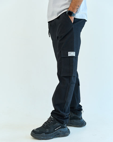 Black unisex cargo pants – Basic by NAS Trends