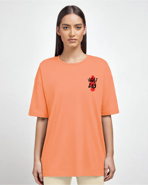 Holiday Records Women Oversized SS T-Shirt - Simon