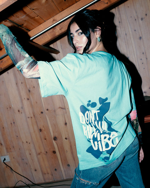 Mint green unisex oversized T-shirt – Vibe by NAS Trends