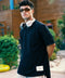 Black unisex oversized T-shirt – Stitched Basic by NAS Trends