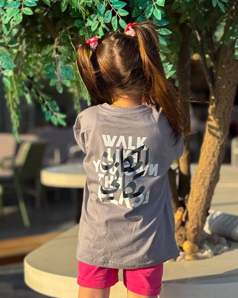 Be Boss Girls Oversized SS T-Shirt - Grey