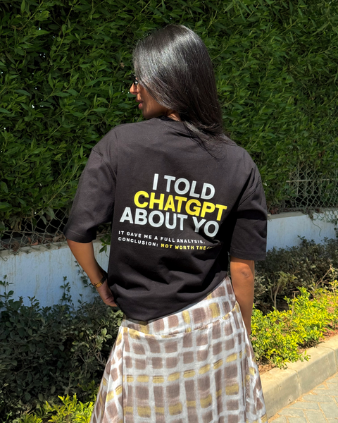 Black women's oversized T-shirt – ChatGPT by NAS Trends