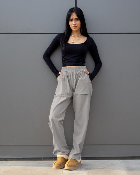 Basic Women Soft Pants - Grey