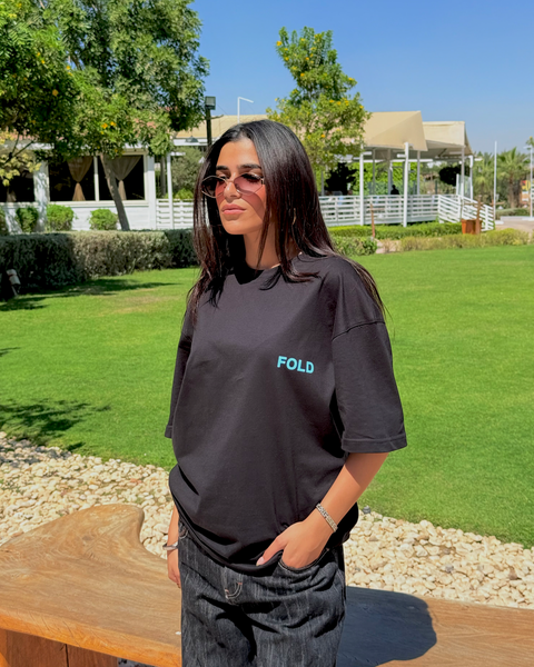 Black women's oversized T-shirt – Fold by NAS Trends