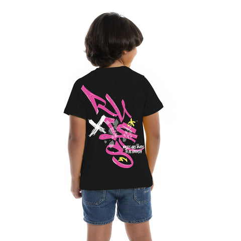 Black kids' T-shirt – Rules by NAS Trends