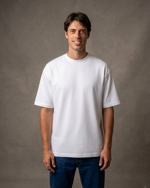 Basic Unisex Oversized SS T-Shirt - Off White