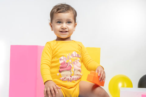 Yellow baby bodysuit – ElHelw by NAS Trends