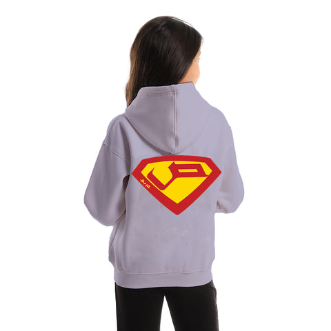 Lila kids' oversized zip-up hoodie – Super by NAS Trends
