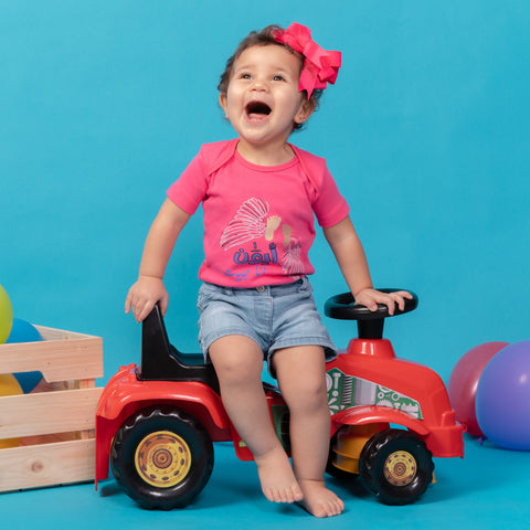 Fuscia baby bodysuit – ايون انا جيت by NAS Trends
