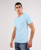 Sky blue unisex V-neck T-shirt – Basic by NAS Trends