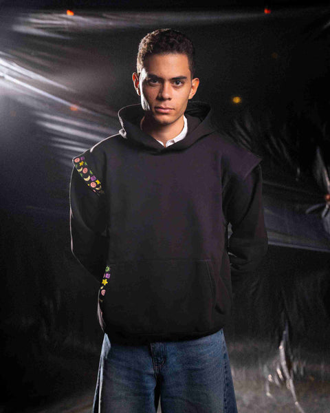 Black unisex oversized hoodie – Unbound by NAS Trends