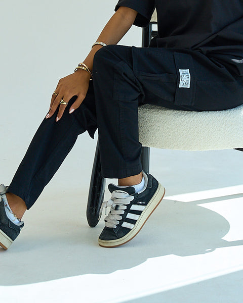 Black unisex cargo pants – Basic by NAS Trends