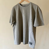 Stone Washed Basic Unisex Oversized SS T-Shirt - Beige