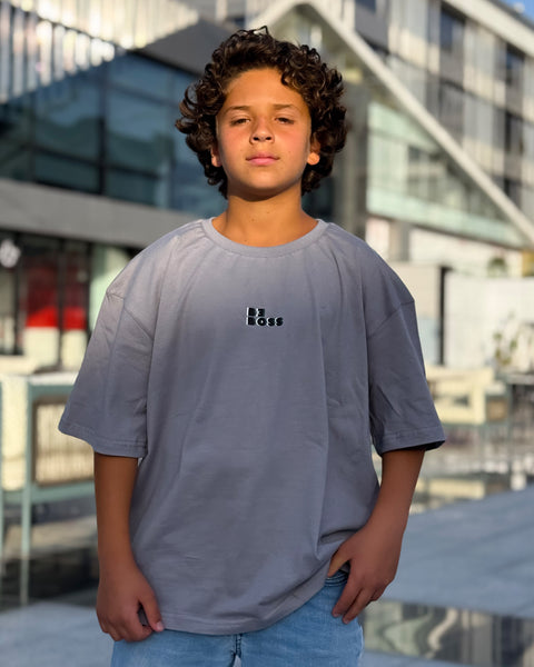 Be Boss Boys Oversized SS T-Shirt - Grey