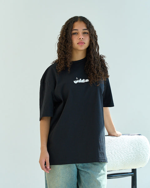 Ma3lesh Unisex Oversized T-Shirt - Black