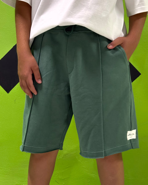 Olive kids' shorts – Not Boring by NAS Trends