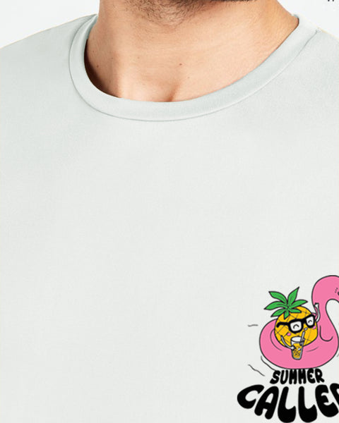 Happy News Men Oversized SS T-Shirt - Off White