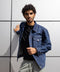 Dark blue men's denim jacket by NAS Trends