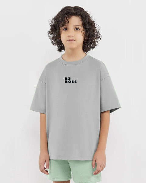 Be Boss Boys Oversized SS T-Shirt - Grey