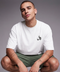 Off white men's oversized T-shirt – Asab by NAS Trends