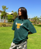 Green women's oversized T-shirt – Say Bull by NAS Trends