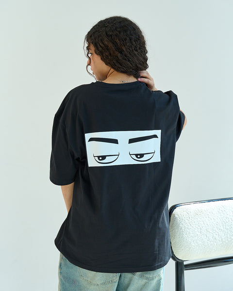 Ma3lesh Unisex Oversized T-Shirt - Black