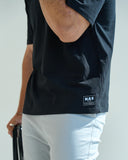Dark White Unisex Oversized SS T-Shirt - Black