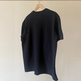 Stitched Basic Unisex Oversized SS T-Shirt - Black