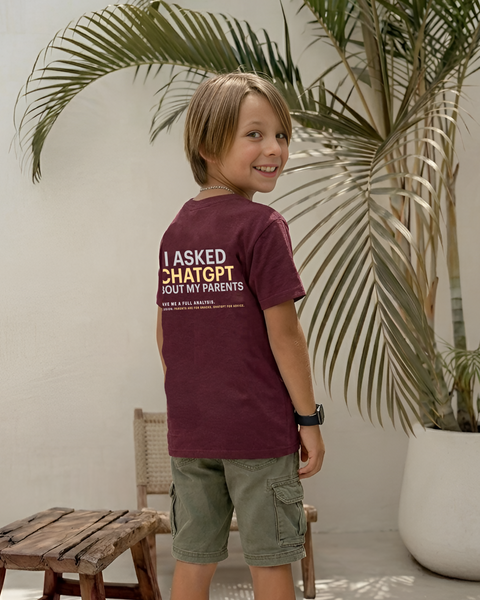 Purple boys' oversized T-shirt – ChatGPT by NAS Trends