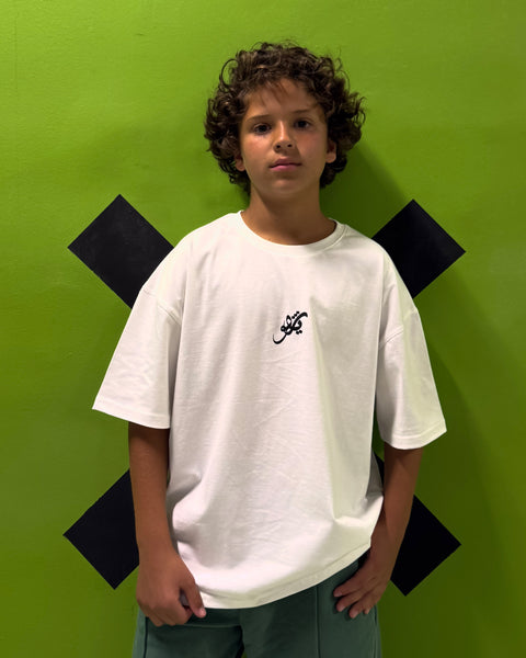 Revo Boys Oversized SS T-Shirt - Off White