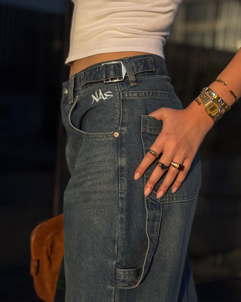 Dirty grey women's baggy pants by NAS Trends