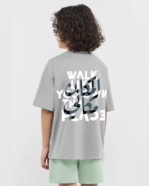 Be Boss Boys Oversized SS T-Shirt - Grey