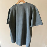 Stone Washed Basic Unisex Oversized SS T-Shirt - Olive