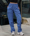 Blue women's soft pants – Basic by NAS Trends