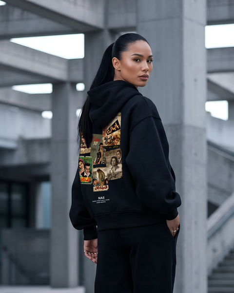 Hekayat Women Oversized Hoodie - Black