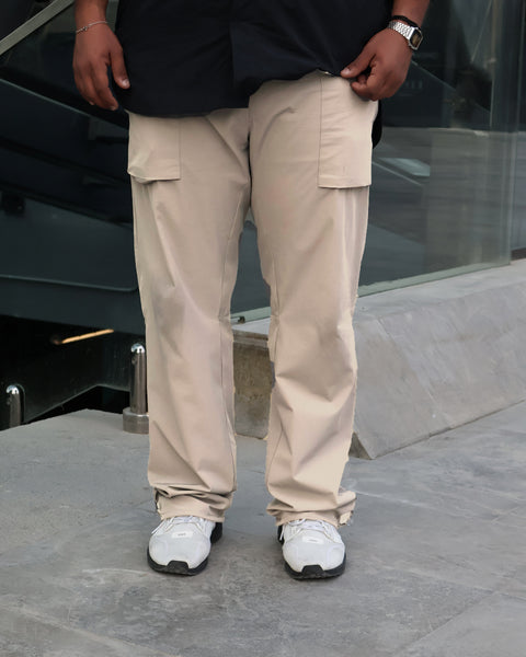 Beige men's soft pants – Basic by NAS Trends