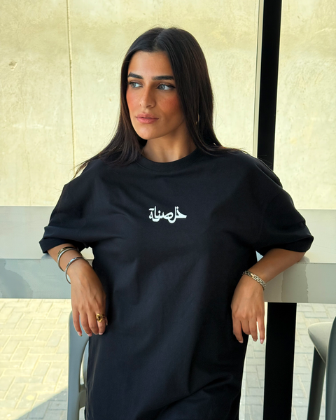 Black women's oversized T-shirt – Khalsana by NAS Trends