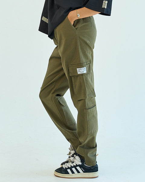 Basic Unisex Cargo Pants - Dark Olive