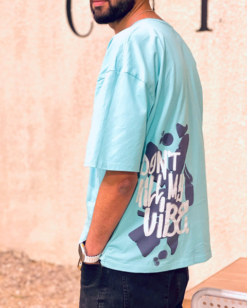 Vibe Unisex Oversized SS T-Shirt - Mint Green