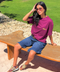 Purple women's oversized T-shirt – Fold by NAS Trends