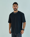3alam Mowazi Unisex Oversized SS T-Shirt - Black