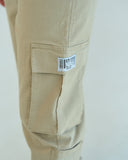 Basic Unisex Cargo Pants - Beige